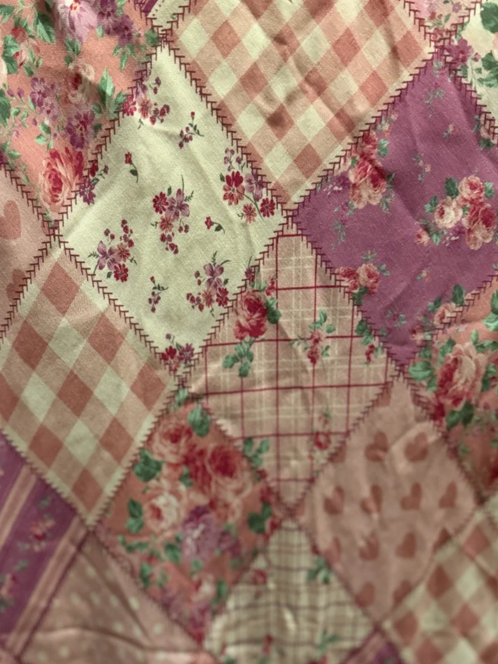 Sugar Thrillz Pink & Lavender Patchwork High-Low Skirt - Picture 3 of 6